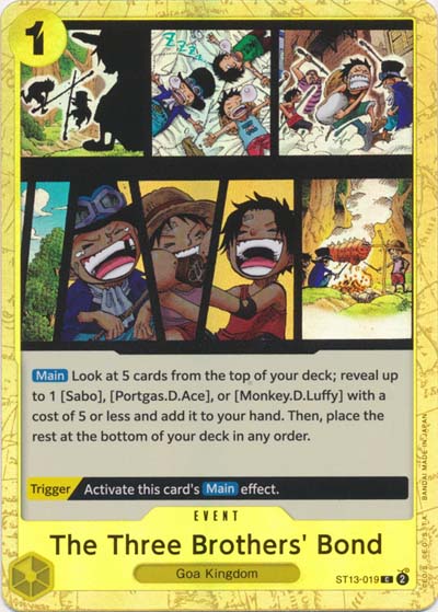 One Piece TCG (2022): The Three Brothers' Bond