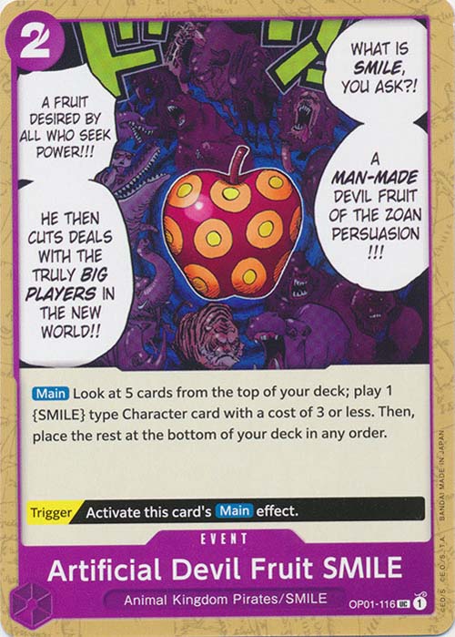 One Piece TCG (2022): Artificial Devil Fruit SMILE