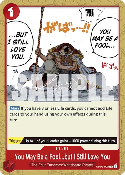 One Piece TCG (2022): You May Be a Fool… but I Still Love You