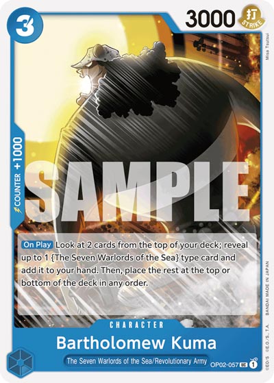 One Piece TCG (2022): Bartholomew Kuma