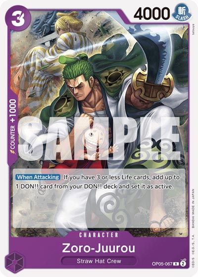 One Piece TCG (2022): Zoro-Juurou