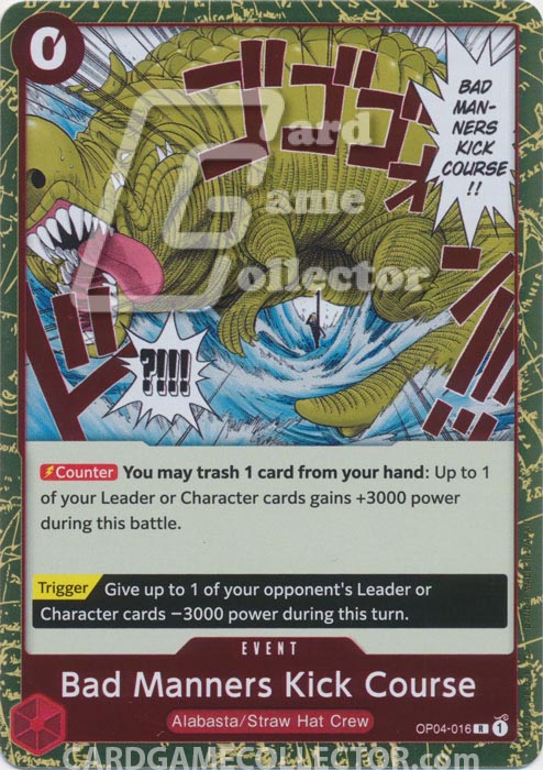 One Piece TCG (2022): Bad Manners Kick Course