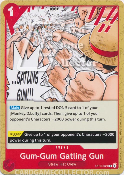 One Piece TCG (2022): Gum-Gum Gatling Gun