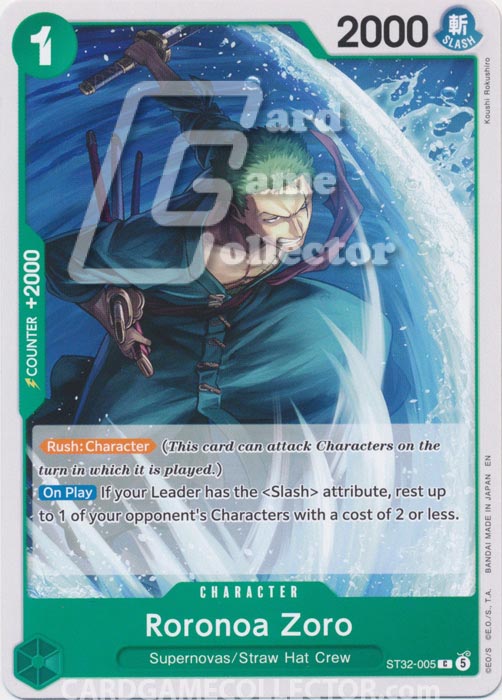 One Piece TCG (2022): Roronoa Zoro