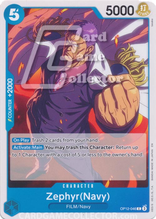One Piece TCG (2022): Zephyr (Navy)