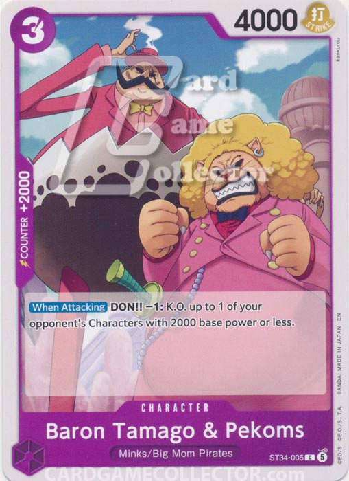 One Piece TCG (2022): Baron Tamago & Pekoms