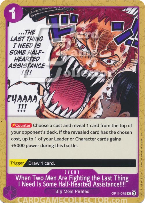 One Piece TCG (2022): When Two Men Are Fighting the Last Thing I Need Is Some Half-Hearted Assistance!!!!