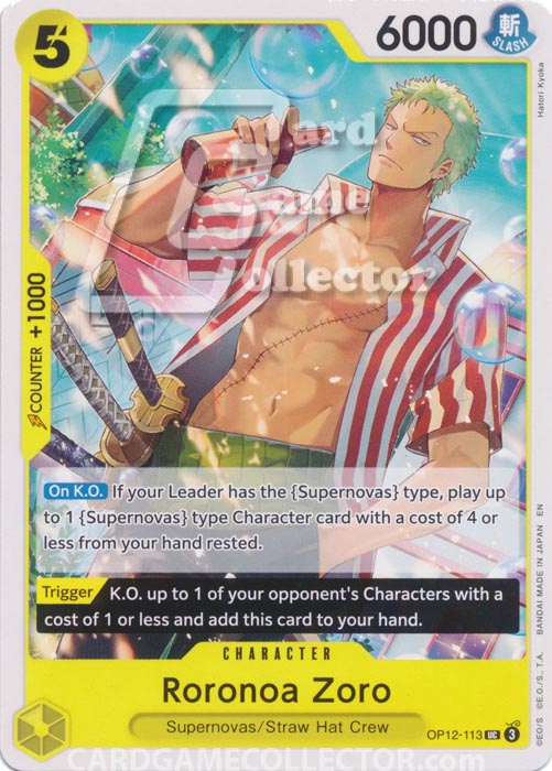 One Piece TCG (2022): Roronoa Zoro
