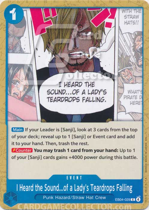 One Piece TCG (2022): I Heard the Sound...of a Lady's Teardrops Falling