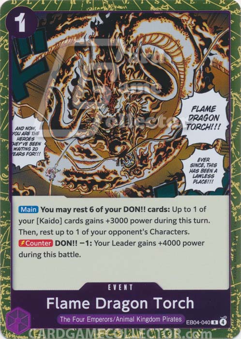 One Piece TCG (2022): Flame Dragon Torch