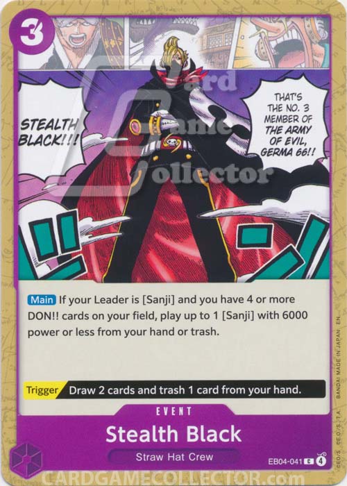 One Piece TCG (2022): Stealth Black