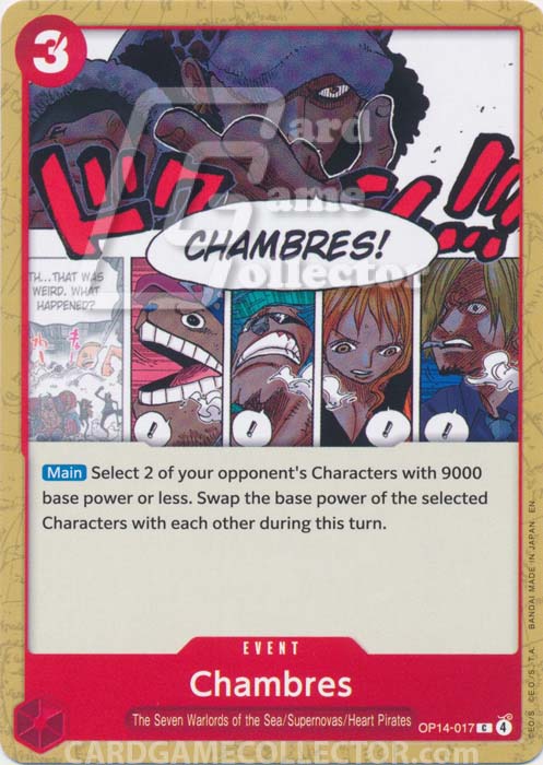 One Piece TCG (2022): Chambres