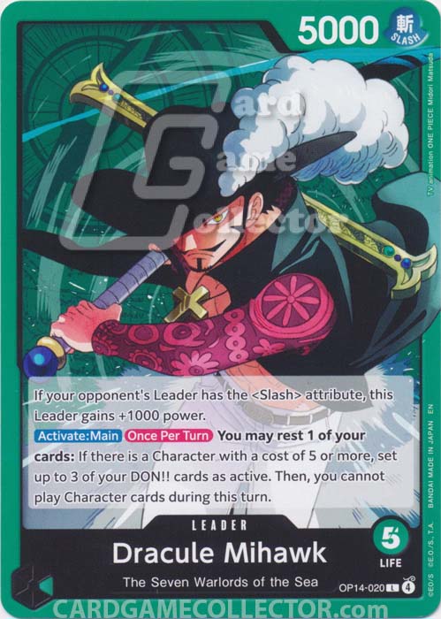 One Piece TCG (2022): Dracule Mihawk