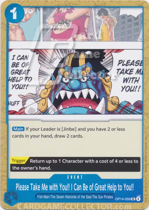 One Piece TCG (2022): Please Take Me with You!! I Can Be of Great Help to You!!