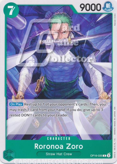 One Piece TCG (2022): Roronoa Zoro