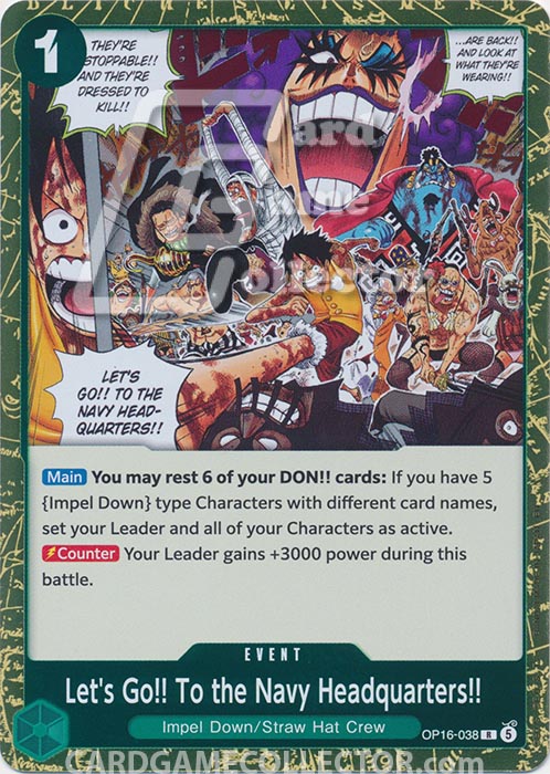 One Piece TCG (2022): Let's Go!! To the Navy Headquarters!!