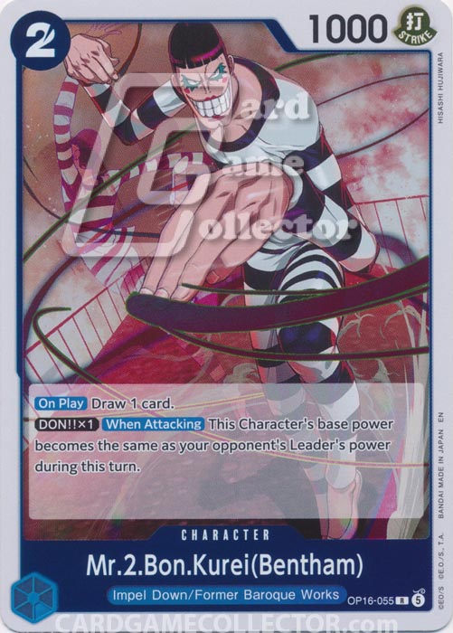 One Piece TCG (2022): Mr. 2 Bon Kurei (Bentham)