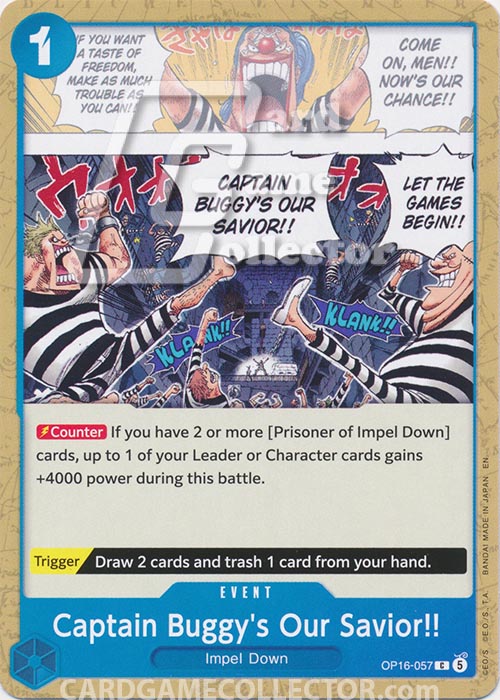 One Piece TCG (2022): Captain Buggy's Our Savior!!
