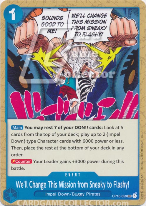 One Piece TCG (2022): We'll Change This Mission from Sneaky to Flashy!