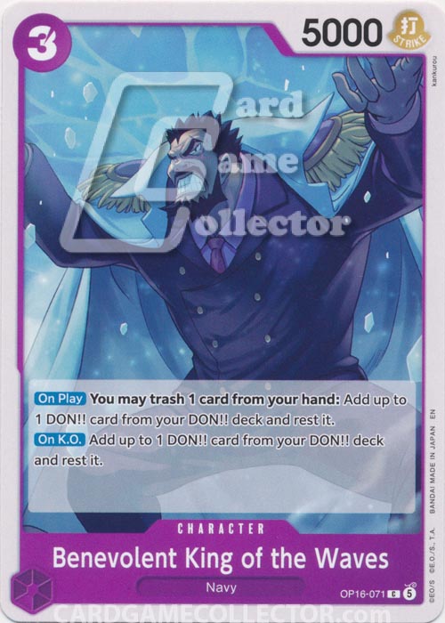One Piece TCG (2022): Benevolent King of the Waves