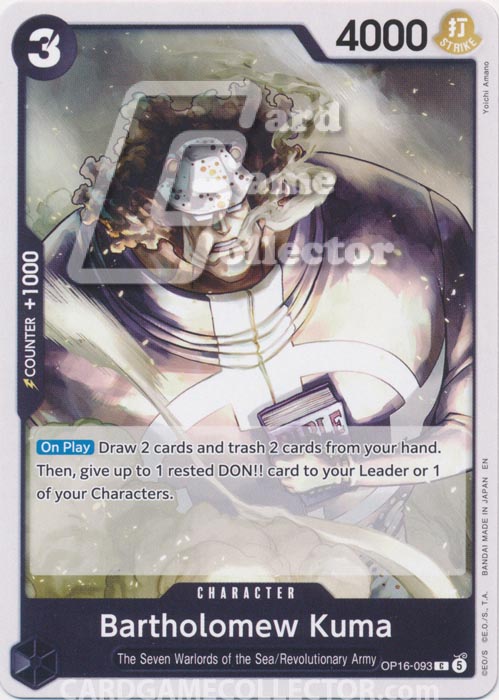 One Piece TCG (2022): Bartholomew Kuma