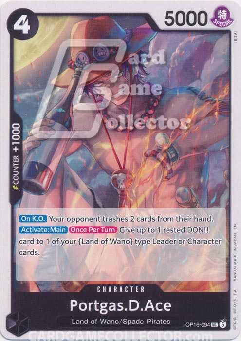 One Piece TCG (2022): Portgas D Ace