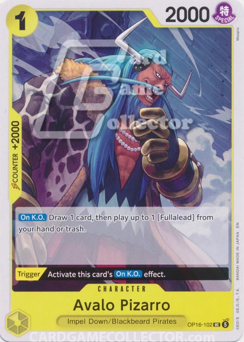 One Piece TCG (2022): Avalo Pizarro