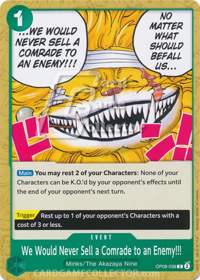 One Piece TCG (2022): We Would Never Sell a Comrade to an Enemy!!!