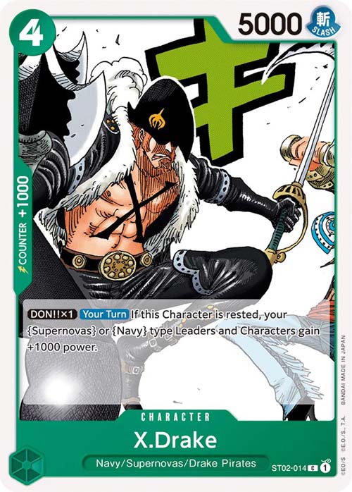 One Piece TCG (2022): X. Drake