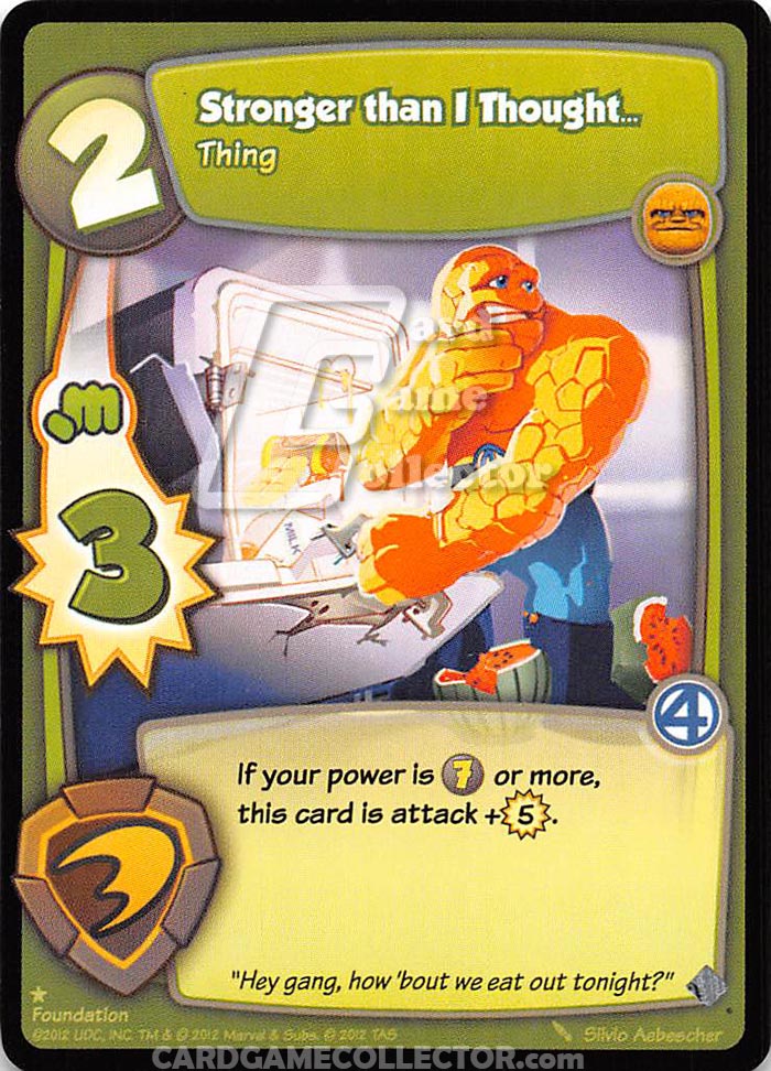 Super Hero Squad TCG : Foundation : Stronger than I Thought...