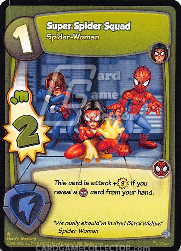 Super Hero Squad TCG : Hero's Destiny : Super Spider Squad