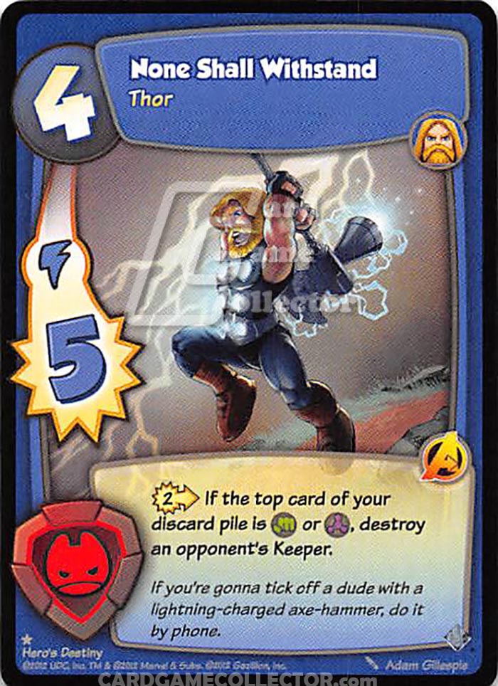 Super Hero Squad TCG : Hero's Destiny : None Shall Withstand