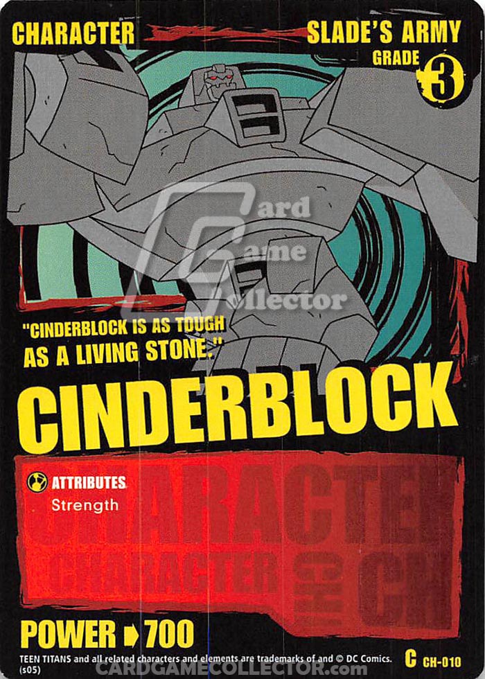 Teen Titans CCG: Cinderblock