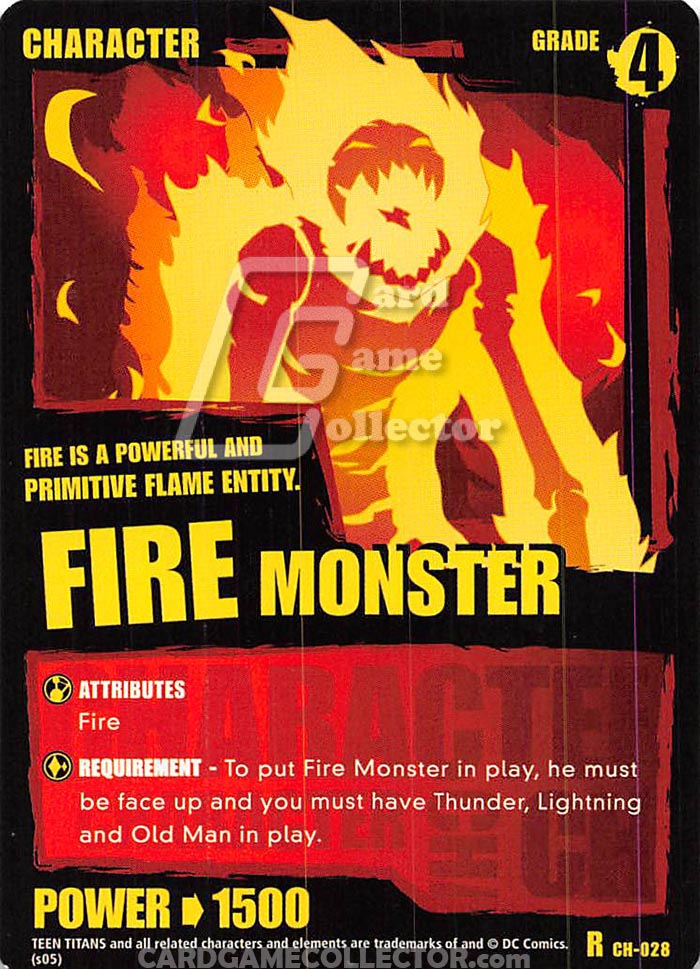 Teen Titans CCG: Fire Monster