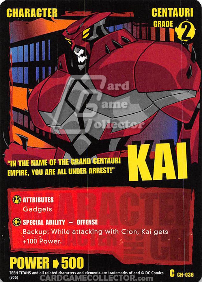 Teen Titans CCG: Kai