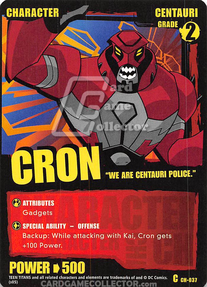Teen Titans CCG: Cron