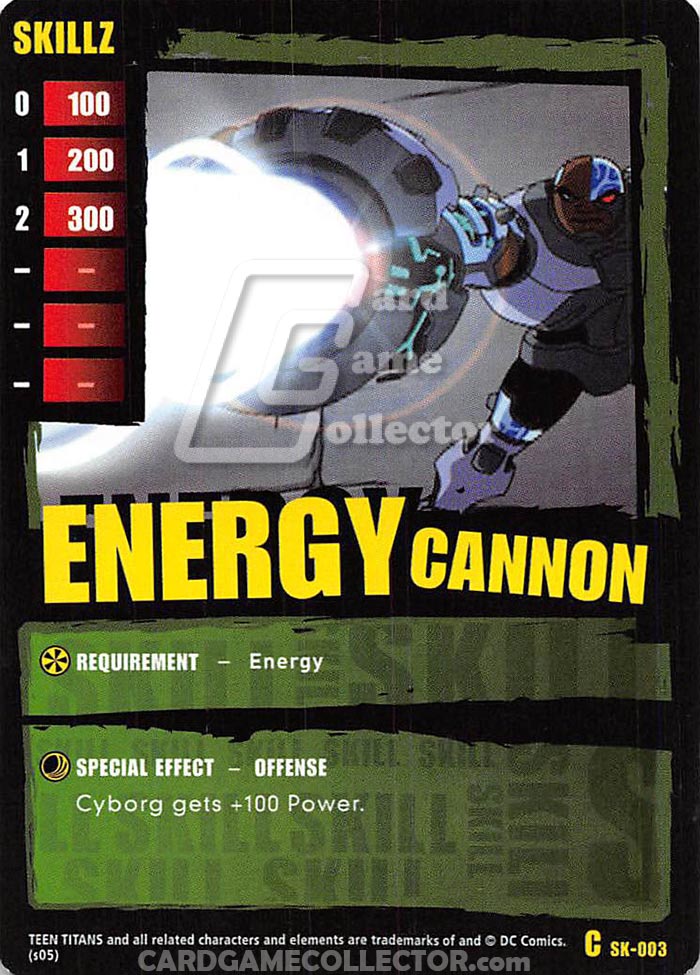 Teen Titans CCG: Energy Cannon