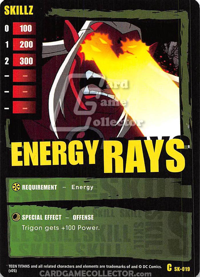 Teen Titans CCG: Energy Rays
