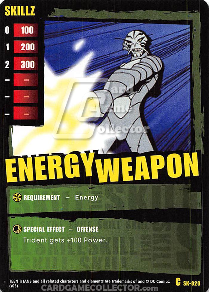 Teen Titans CCG: Energy Weapon