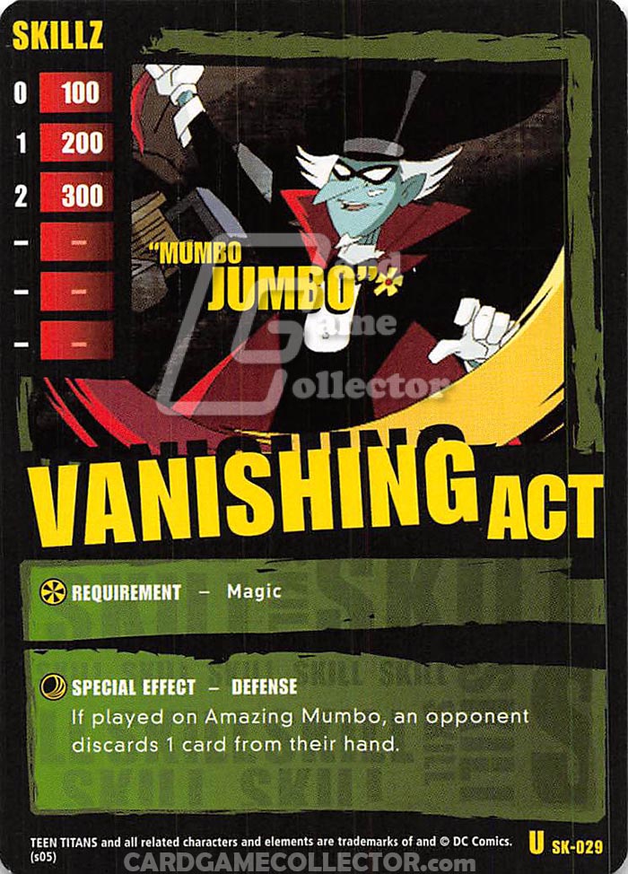 Teen Titans CCG: Vanishing Act