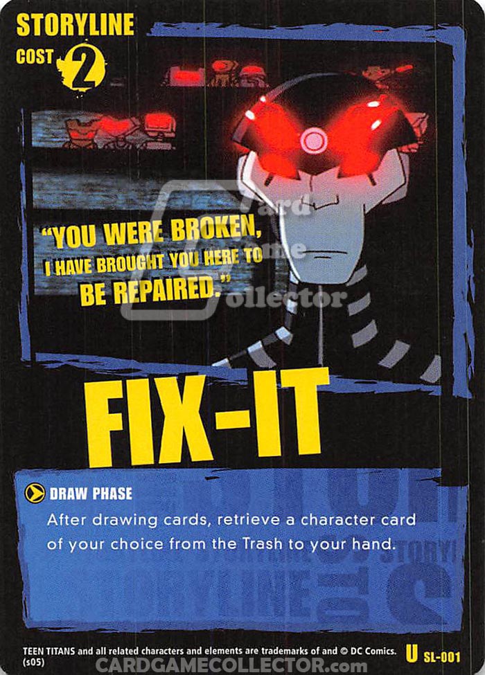Teen Titans CCG: Fix-It