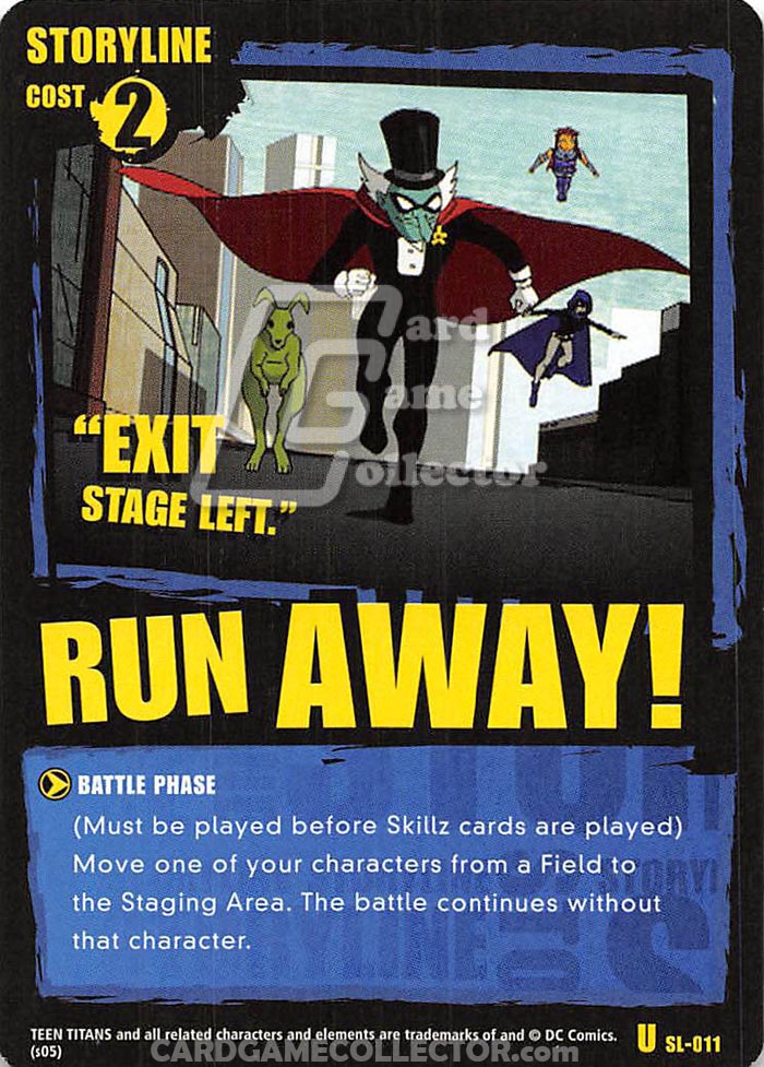 Teen Titans CCG: Run Away!
