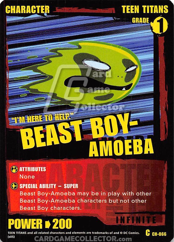 Teen Titans CCG: Beast Boy Amoeba