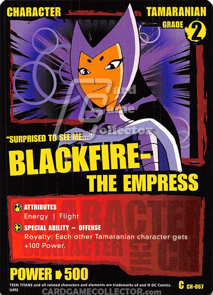 Teen Titans CCG: Blackfire The Empress