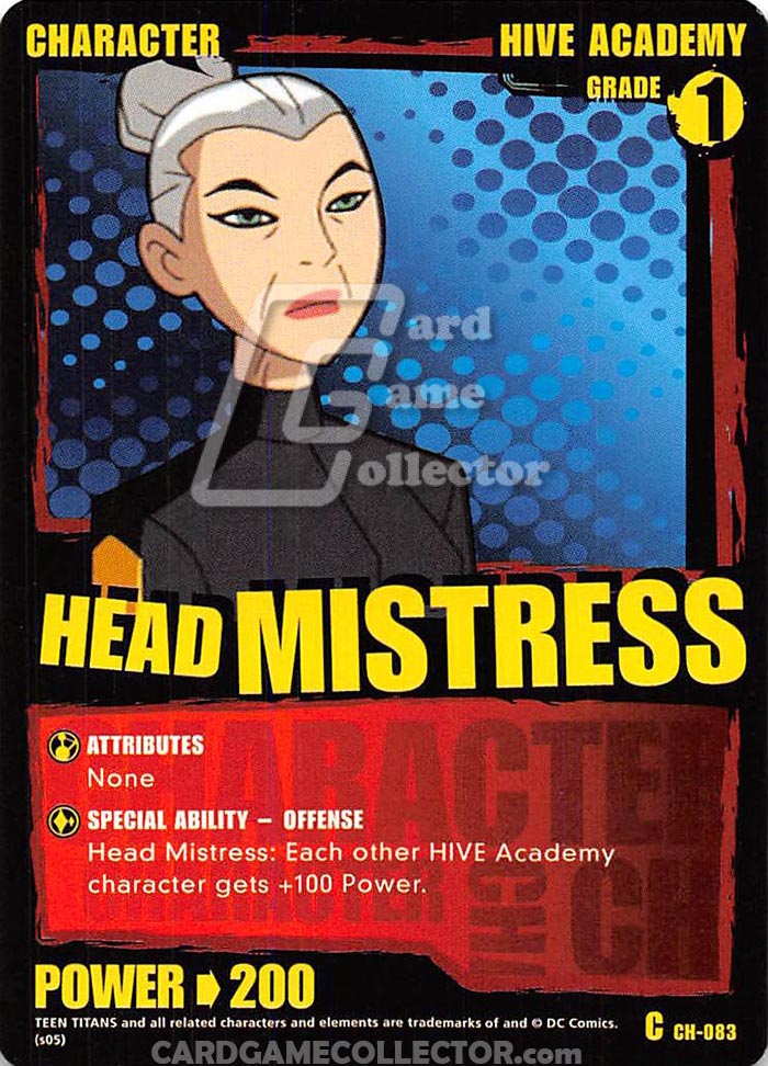 Teen Titans CCG: Head Mistress