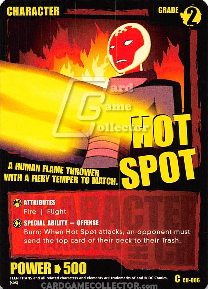 Teen Titans CCG: Hot Spot