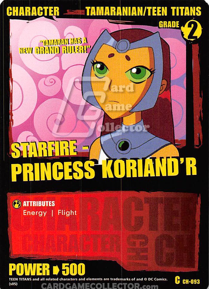 Teen Titans CCG: Starfire - Princess Kariand'R