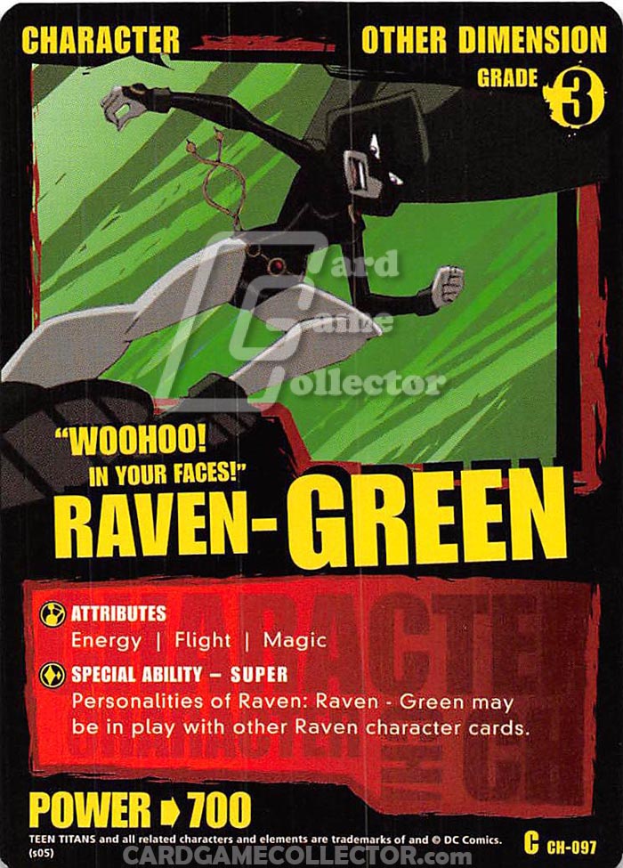 Teen Titans CCG: Raven - Green