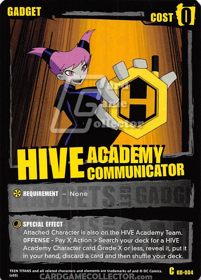 Teen Titans CCG: Hive Academy Communicator