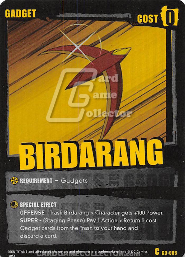 Teen Titans CCG: Birdarang
